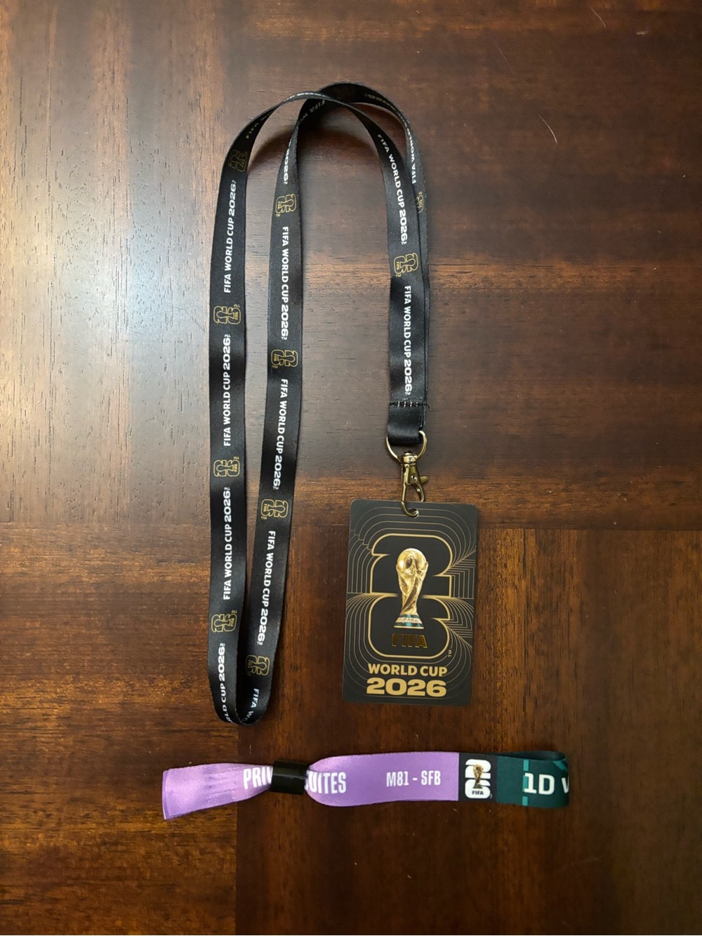 FIFA World Cup 2026 Lanyard and Wristband